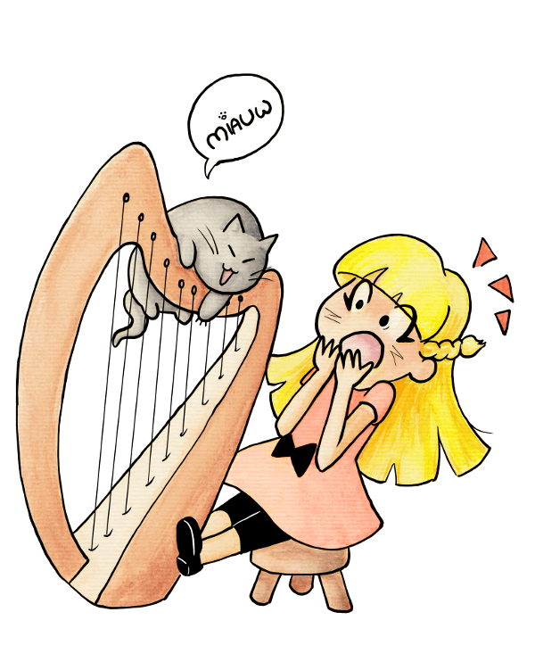 Doppie op de harp
